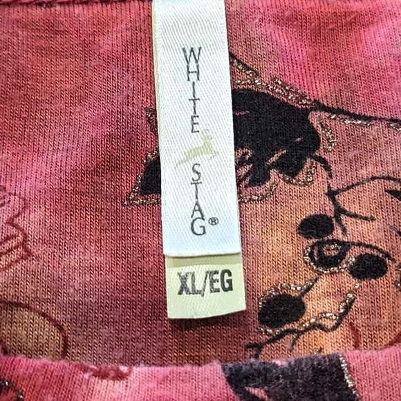 XL Burgundy Metallic Long Sleeve Stretchy Tunic - Picture 6 of 6